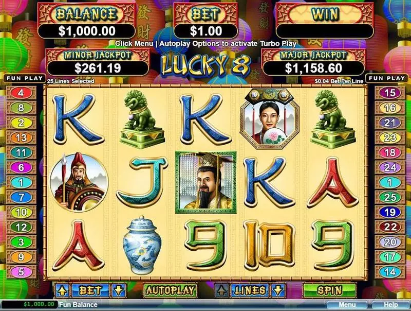 Lucky 8  Slots RTG 