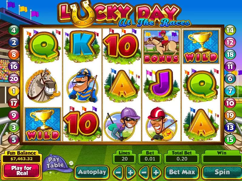 Lucky Day at the Races Slots Topgame Free Spins