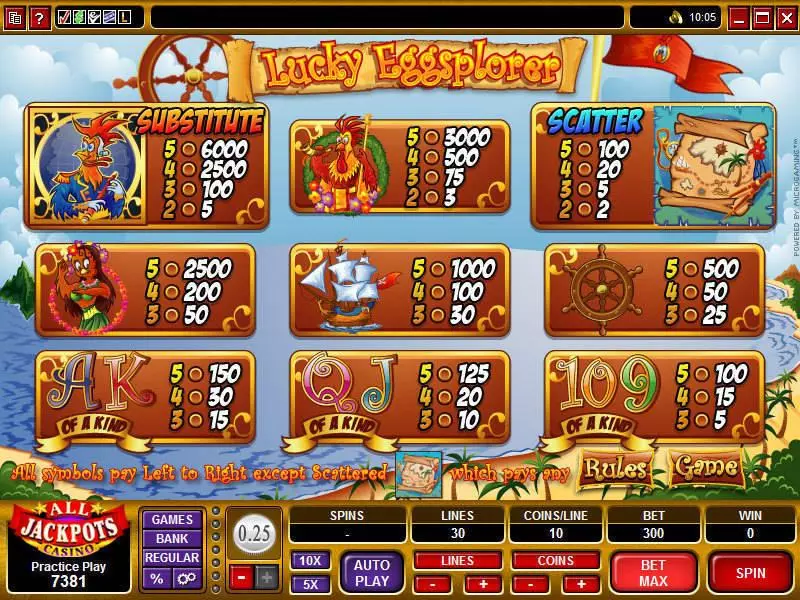 Lucky Eggsplorer Slots Microgaming Free Spins