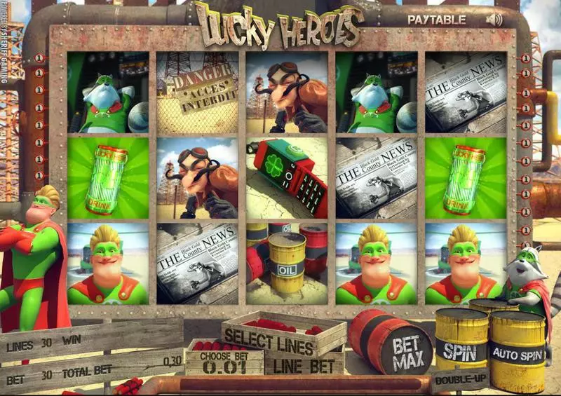 Lucky Heroes Slots Sheriff Gaming Pick a Box