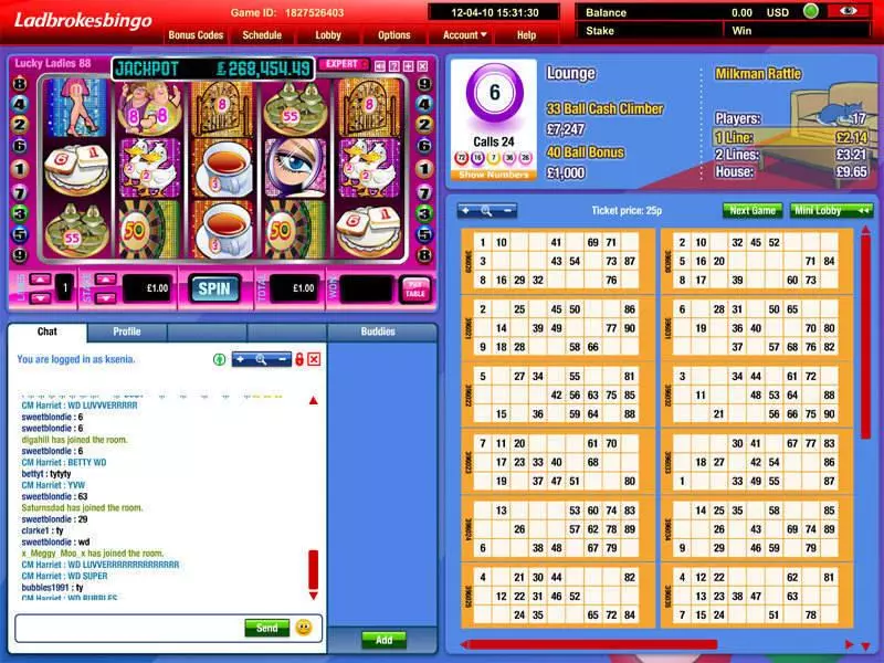 Lucky Ladies 88 Mini Slots Virtue Fusion Second Screen Game