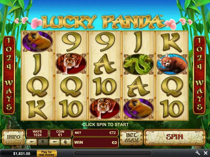 Lucky Panda Slots PlayTech Free Spins