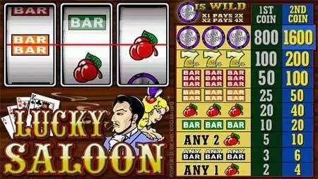 Lucky Saloon Slots Microgaming 