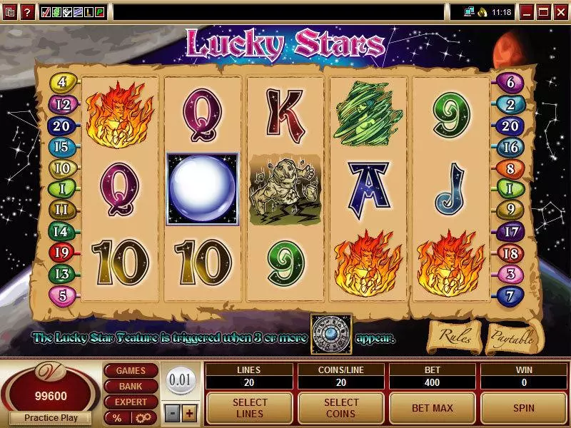 Lucky Stars Slots Microgaming Free Spins