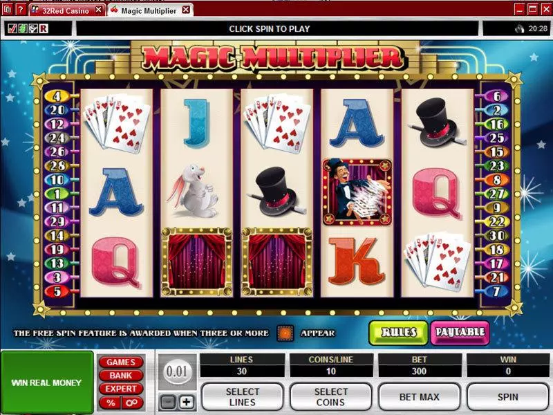 Magic Multiplier Slots Microgaming Free Spins