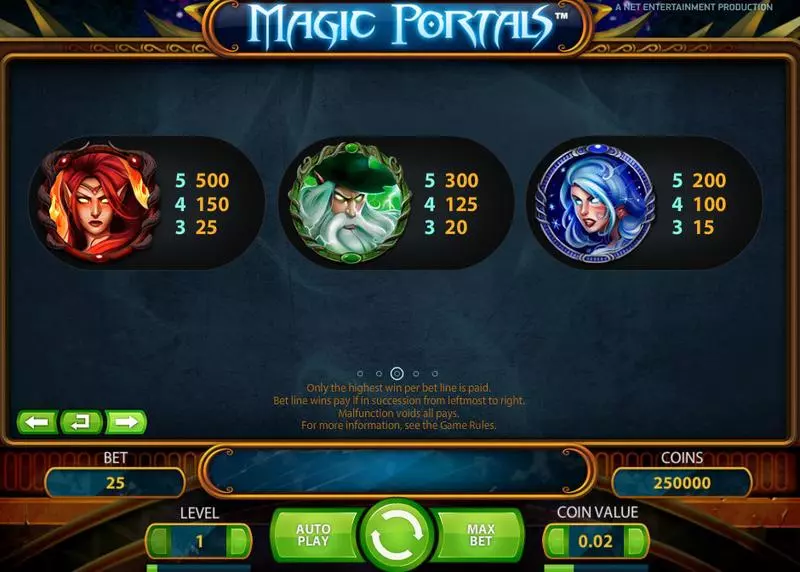 Magic Portals Slots NetEnt Free Spins