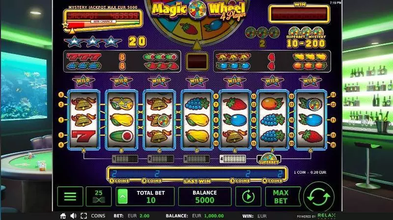 Magic Wheel 4 Player Slots StakeLogic Wheel of Fortune
