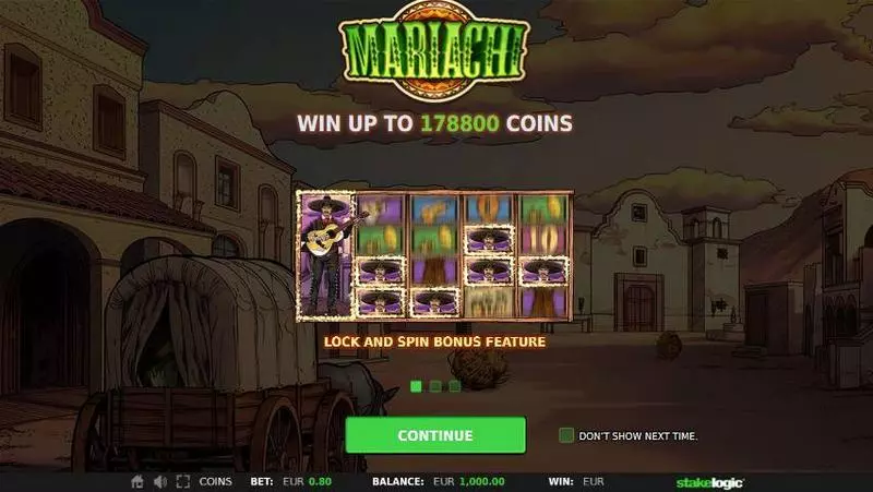 Mariachi Slots StakeLogic Free Spins