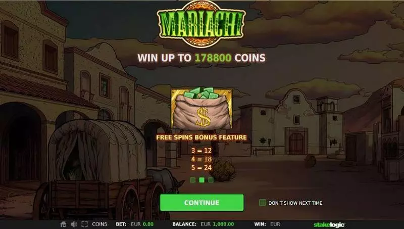 Mariachi Slots StakeLogic Free Spins