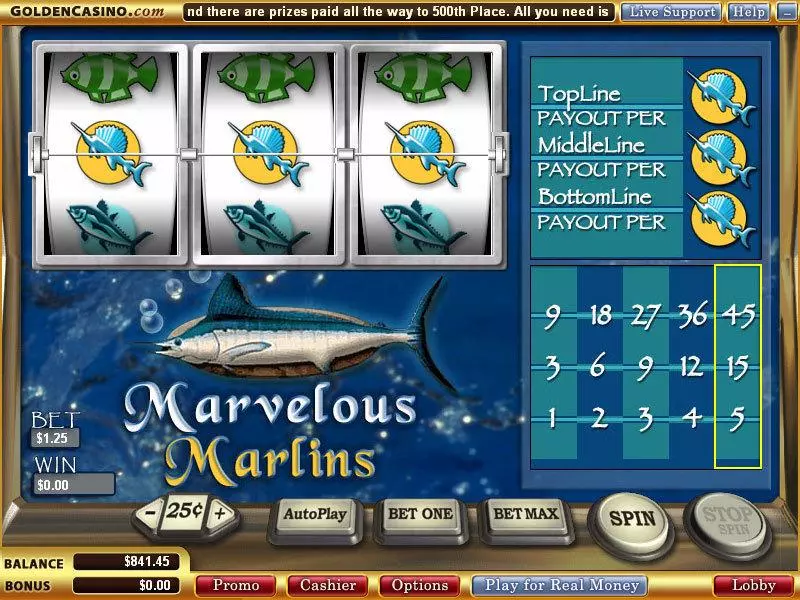 Marvelous Marlins Slots WGS Technology 