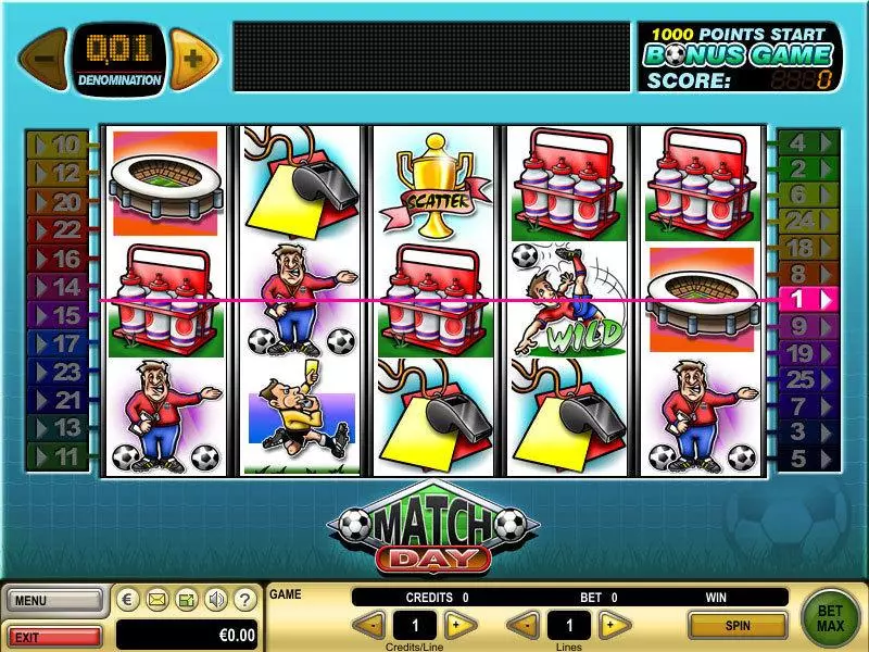 Match Day Slots GTECH Free Spins