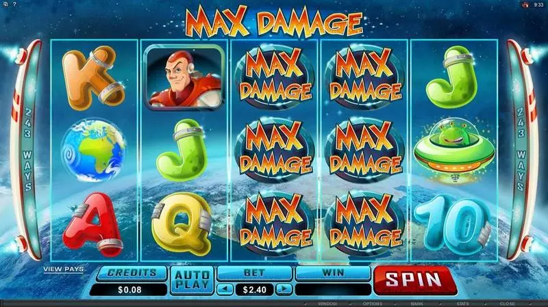 Max Damage Slots Microgaming Arcade Game