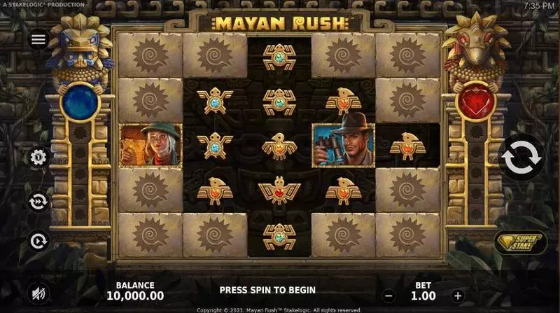 Mayan Rush Slots StakeLogic Multipliers