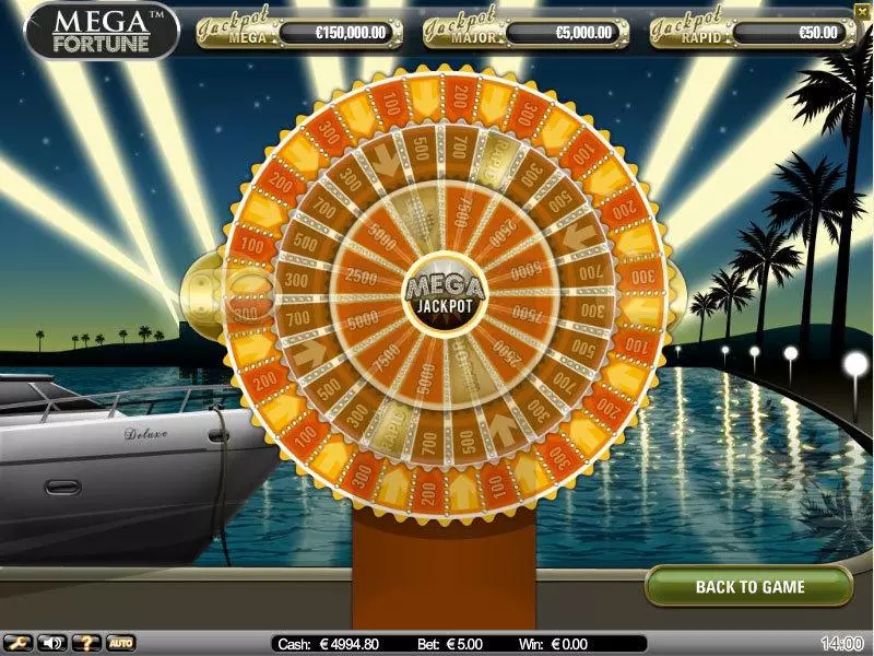 Mega Fortune Slots NetEnt Jackpot bonus game