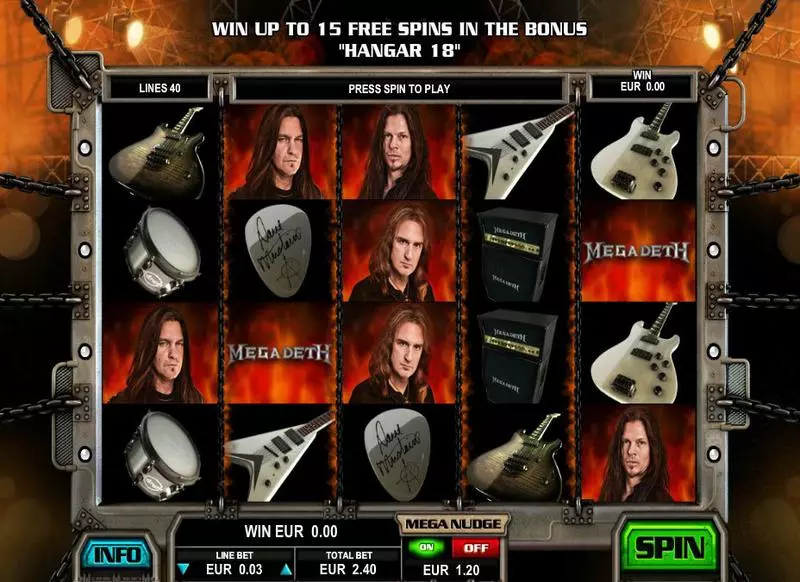 Megadeth Slots Leander Games Free Spins