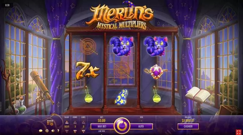 Merlin’s Mystical Multipliers Slots Rival 