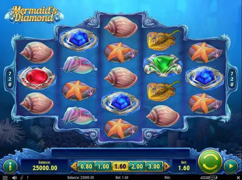 Mermaid's Diamonds Slots Play'n GO Free Spins