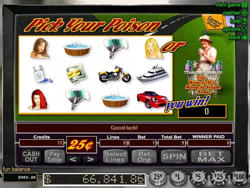 Mid-Life Crisis Slots RTG Second Screen Game