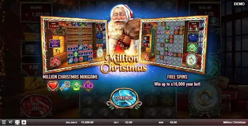 Million Christmas Slots Red Rake Gaming Minigame