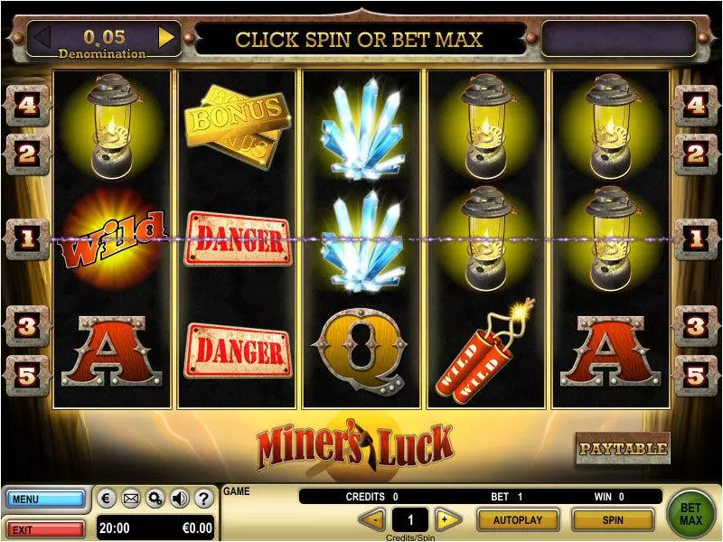 Miner's Luck Slots GTECH Free Spins