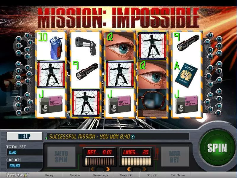 Mission Impossible Slots bwin.party Free Spins