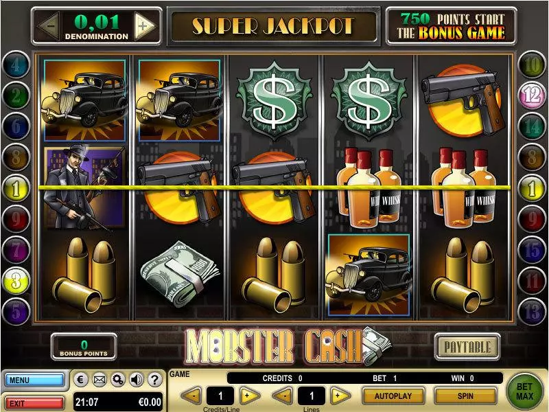 Mobster Cash Slots GTECH Free Spins