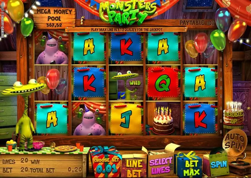 Monsters Party Slots Sheriff Gaming Multi Level