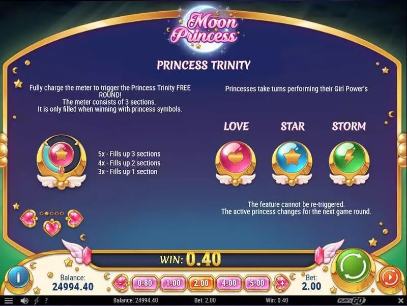 Moon Princess Slots Play'n GO Free Spins
