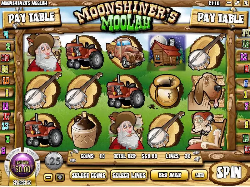 Moonshiners Moolah Slots Rival Second Screen Game