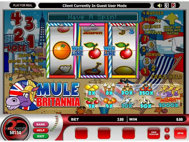 Mule Britannia Slots Microgaming Second Screen Game