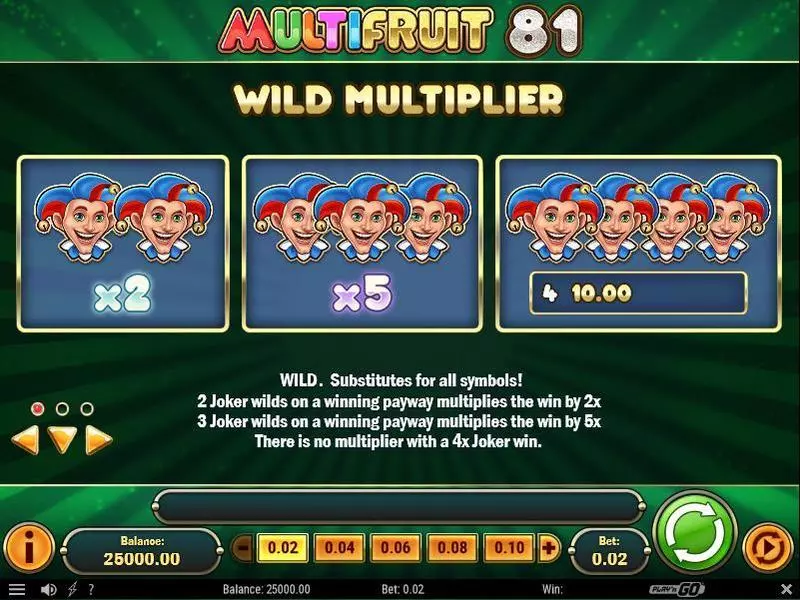Multifruit 81 Slots Play'n GO 