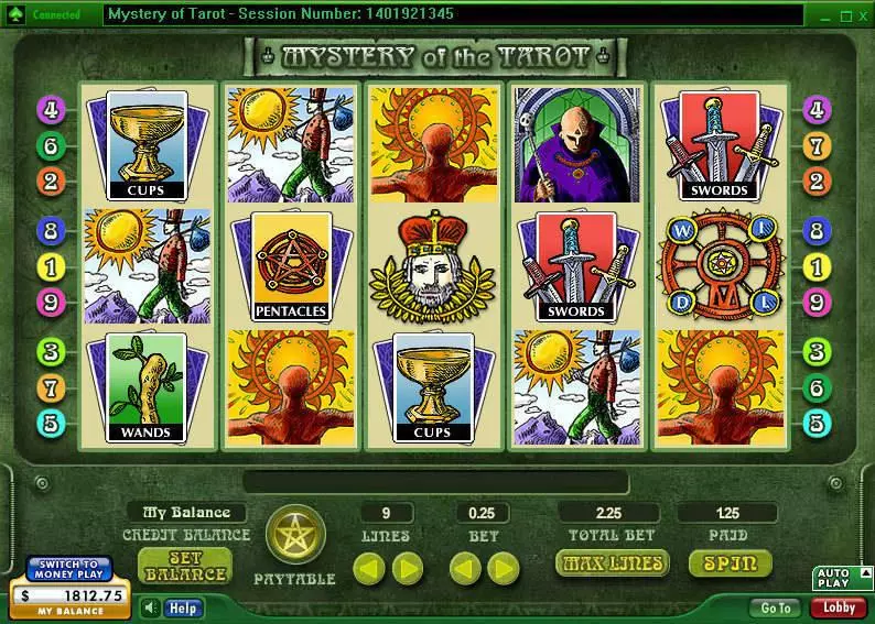 Mystery of the Tarot Slots 888 Second Screen Game