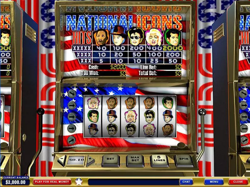 National Icons Slots PlayTech 