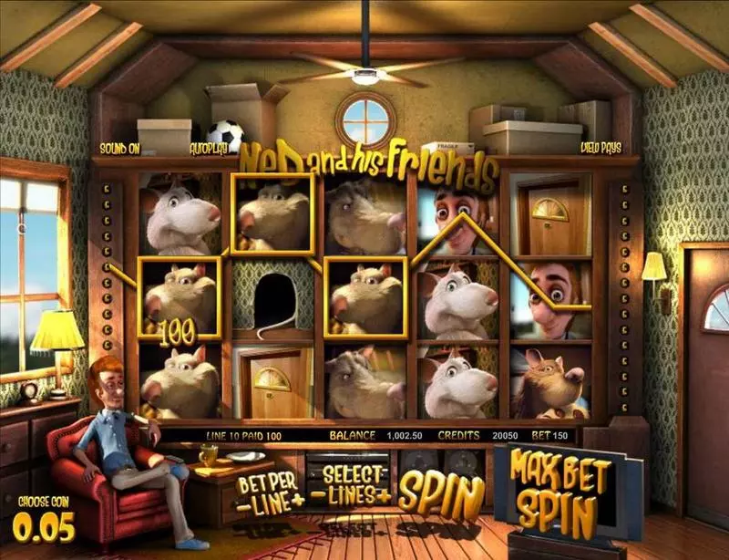 Ned and his Friends Slots BetSoft Free Spins