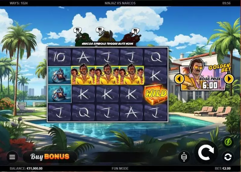 Ninjaz vs Narcos Slots Kalamba Games Buy Feature