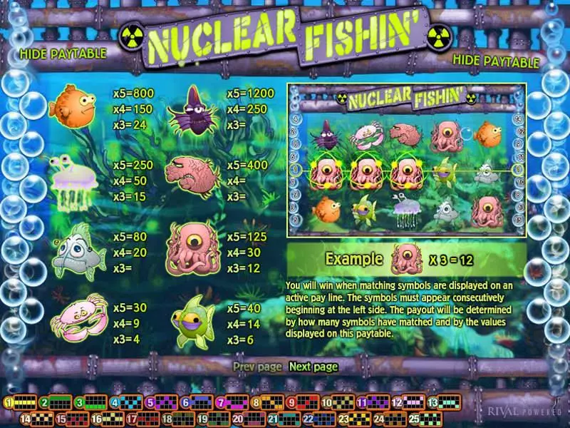 Nuclear Fishin Slots Rival Free Spins