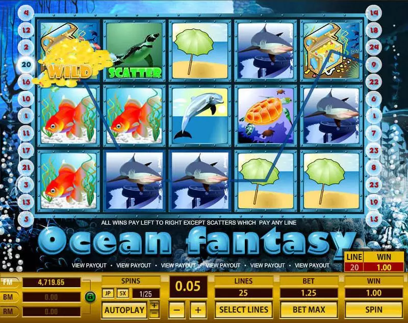 Ocean Fantasy Slots Topgame Free Spins