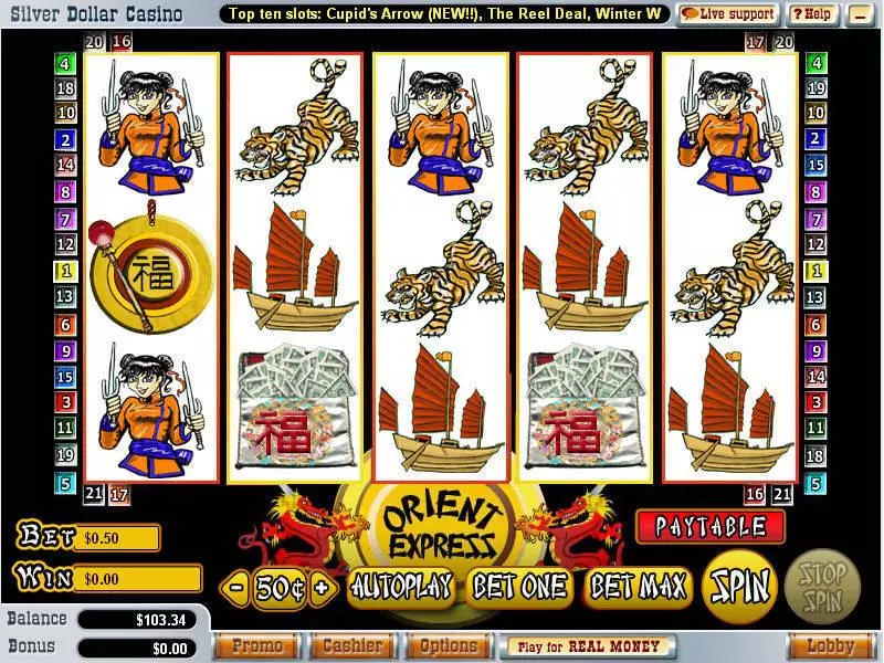 Orient Express Slots WGS Technology Stop and Win