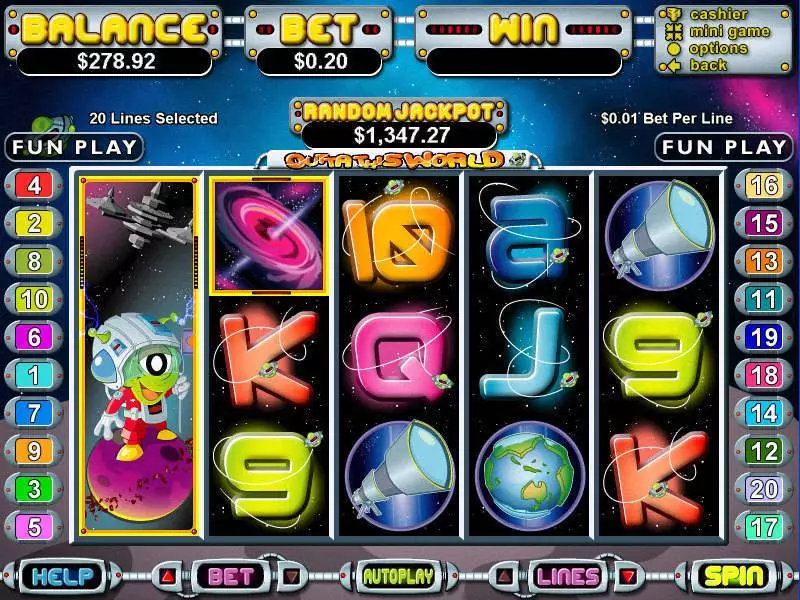 Outta This World Slots RTG Free Spins