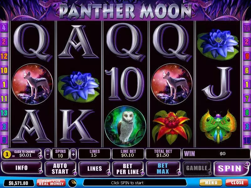 Panther Moon Slots PlayTech Free Spins