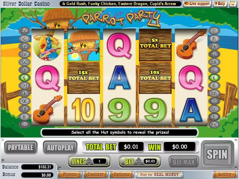 Parrot Party Slots WGS Technology Free Spins