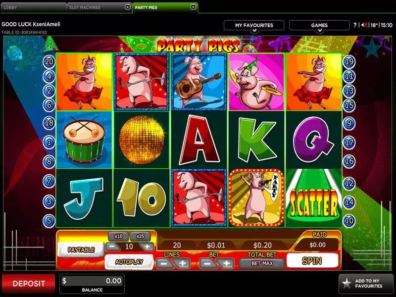 Party Pigs Slots 888 Free Spins