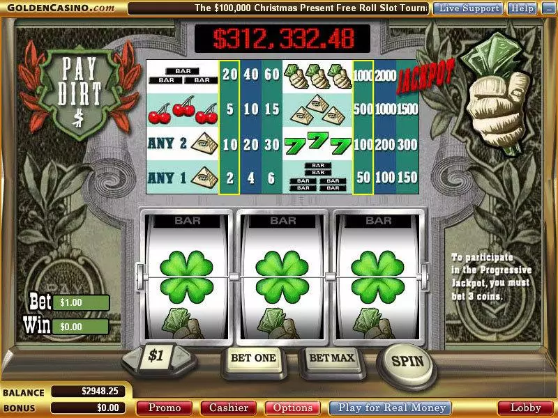 Pay Dirt Slots WGS Technology 