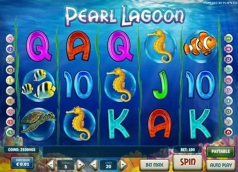 Pearl Lagoon Slots Play'n GO Free Spins