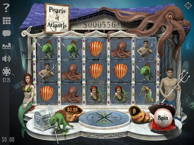 Pearls of Atlantis Slots Slotland Software Second Screen Game