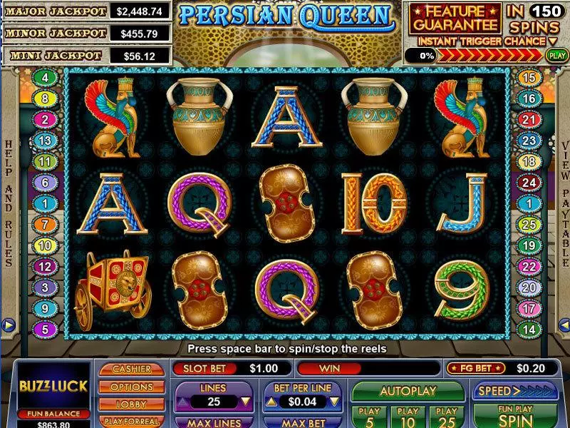 Persian Queen Slots NuWorks Free Spins