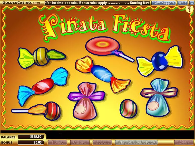 Pinata Fiesta Slots WGS Technology Second Screen Game
