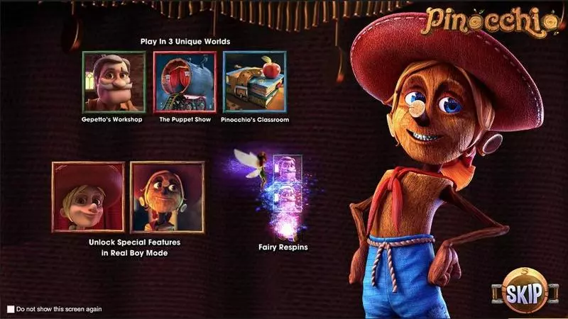 Pinocchio Slots BetSoft Re-Spin