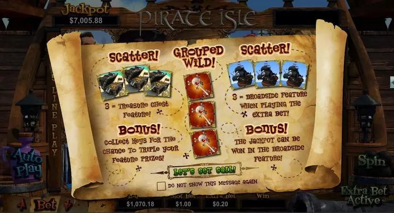 Pirate Isle - 3D Slots RTG Free Spins