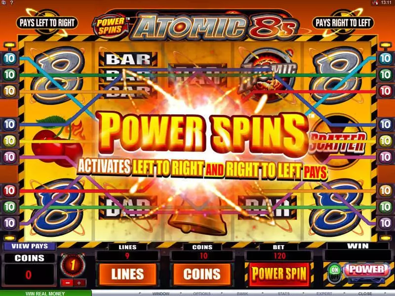 Power Spins - Atomic 8's Slots Microgaming Free Spins
